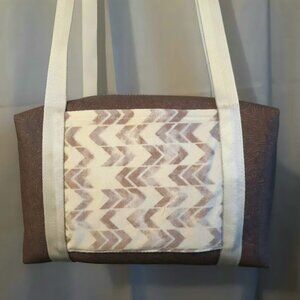 New Southwestern Tooled Floral Faux Leather Mini Duffle tote bag Lilac tote